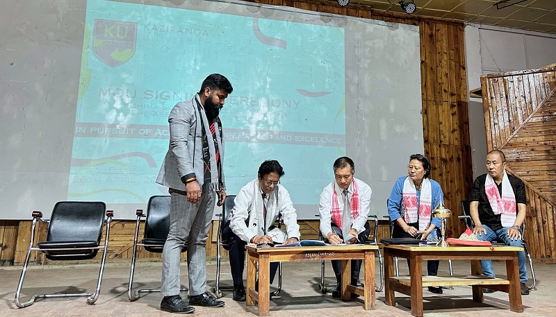Kohima Science College  and The Assam Kaziranga University sign MoU to foster academic excellence and co-curricular pursuits.